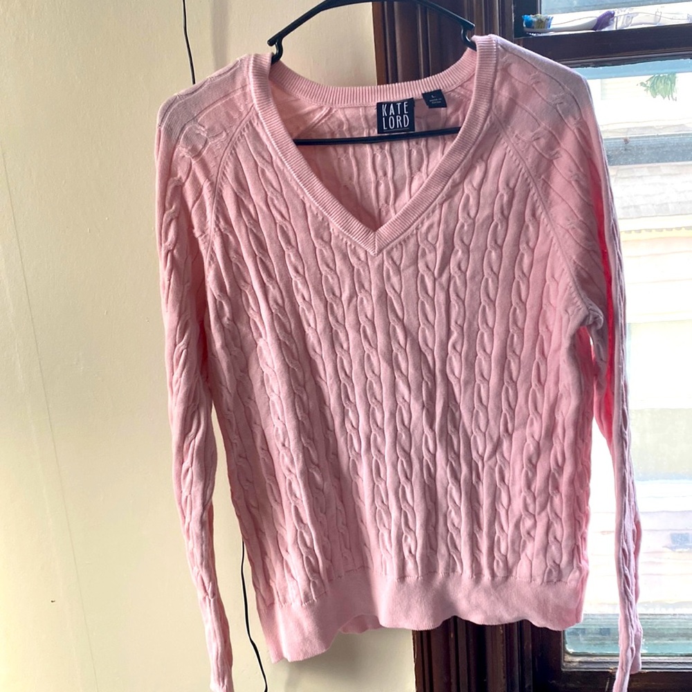 Preppy-core Light Pink Sweater